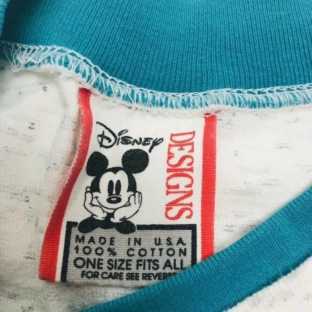 Vintage Disney Designs Grey Graphic Single Stitch - Picture 3 of 10